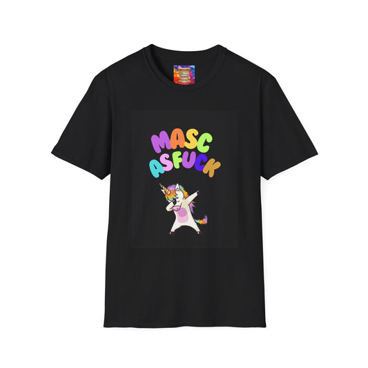 "MASCULINE AF" Unisex Soft Style T-Shirt – Show Off Your Macho Side with Style and Comfort