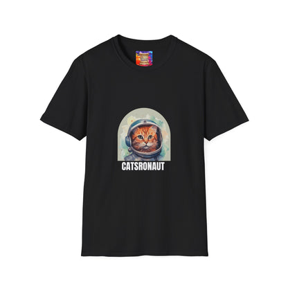 Catsronaut Unisex Soft Style T-Shirt – Perfect for Cat Lovers & Space Enthusiasts