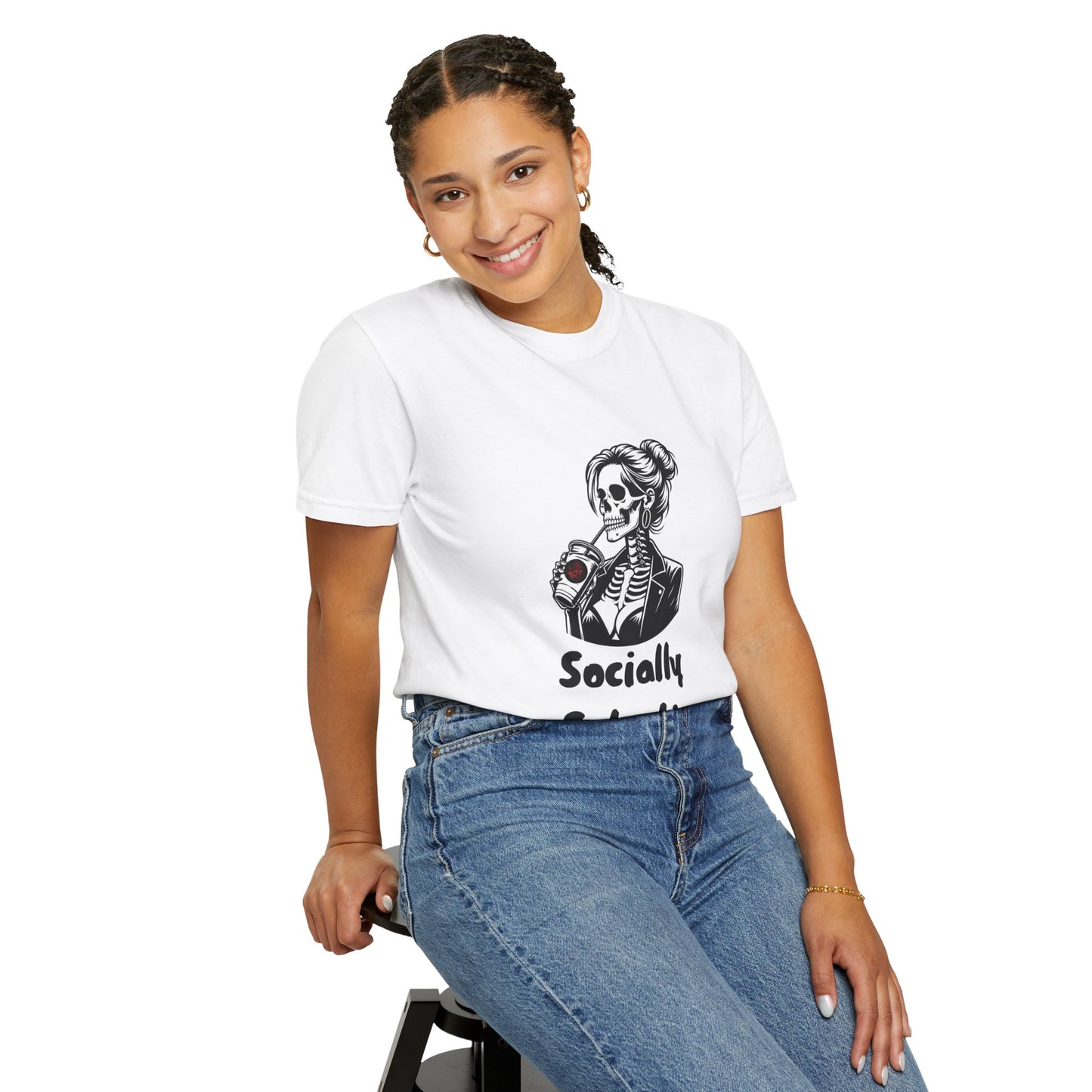 "Socially Selective" Funny Skeleton T-Shirt